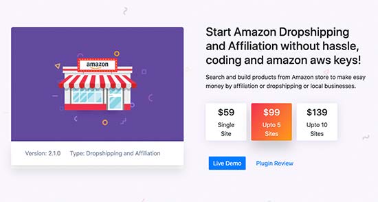 WP Amazon Affiliate and Dropshipping